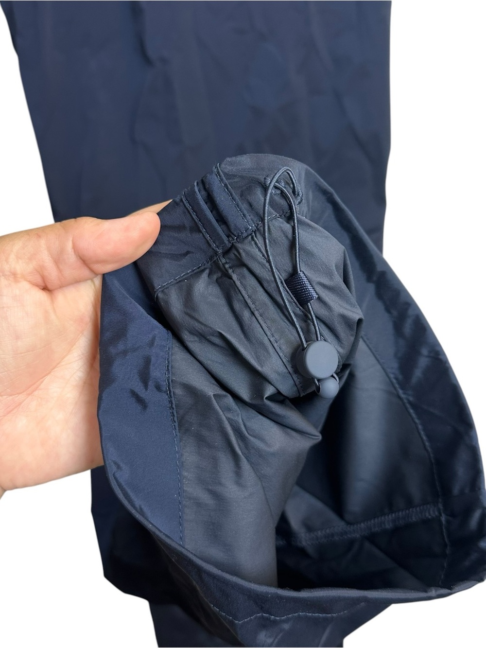 Athleta Rise Pant Women’s L Tall Navy Water Repellent Wrinkle Resistant NWT - Picture 6 of 9
